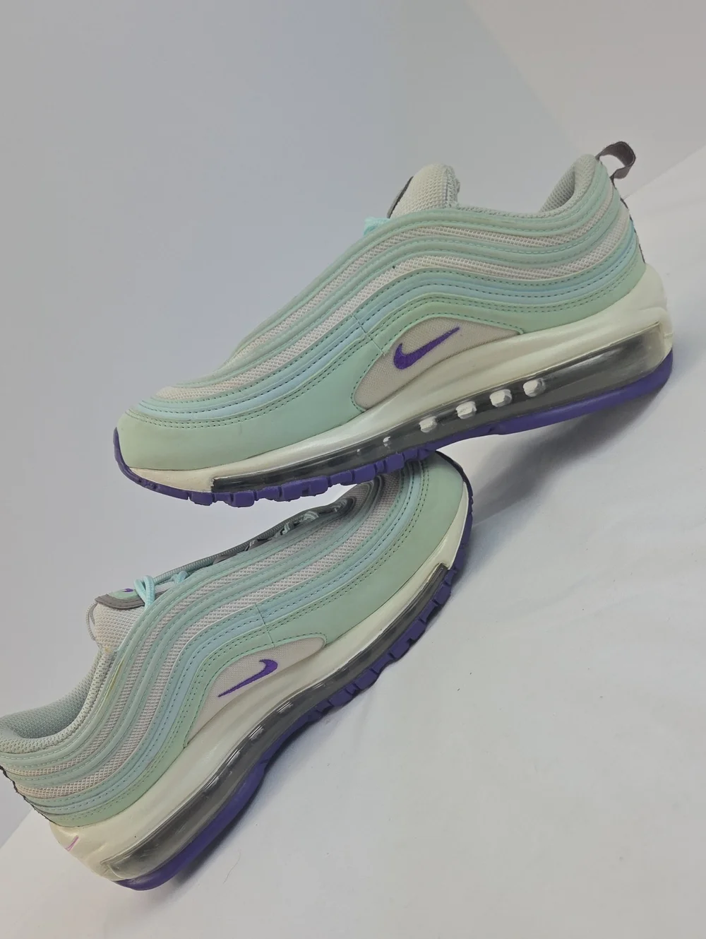 Nike Women’s Mint & Purple Air Max 97 Sneakers